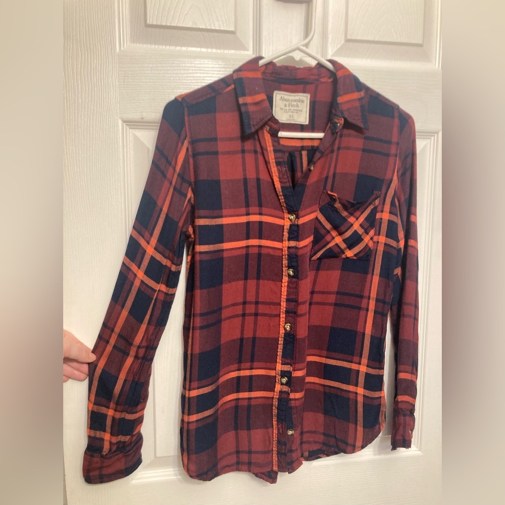 A&F plaid shirt